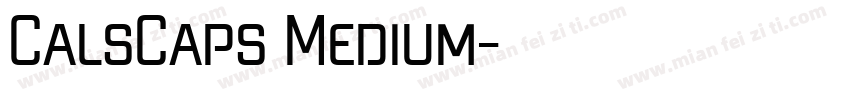 CalsCaps Medium字体转换